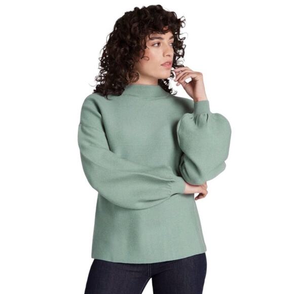 Modcloth Sweaters - NEW ModCloth Casual Keeper Mock Neck Balloon Sleeve Sweater Size Large